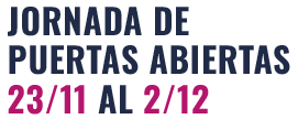 Jornada puertas abiertas del 23/11 al 02/12 Jornada puertas abiertas del 23/11 al 02/12