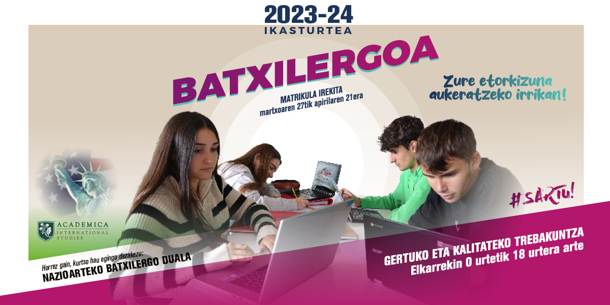 Matrikula - Batxilergoa 2023-2024 ikastaroa